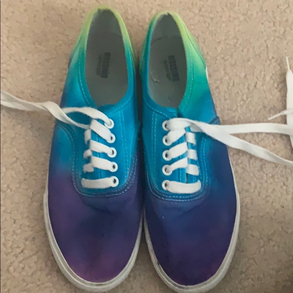 Custom tye dye shoes